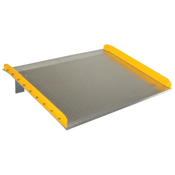 72" x 60" Aluminum Truck Dockboards with Steel Safety Curb, 15,000 lb Capacity